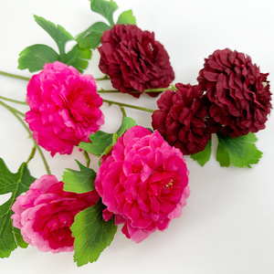 Flores Artificiales de Peonía Koi de 65 cm de Altura, Simulación de Seda, Decoraciones para Bodas - Product Image 3