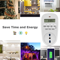 Temporizador Digital Electrónico Multifuncional de 16A y 230V para Uso Residencial