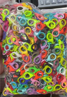 Accessoires de fabrication de bijoux faits main, porte-clés, fermoir à homard en plastique coloré, assemblage, chaîne de couleur bonbon coréenne, boucle de pendentif