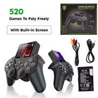 Vente en gros Manette de jeu d'arcade Console rétro S10 intégrée à 520 jeux Lecteurs de jeu portables Machine de jeu S10