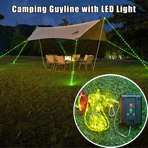 Guirlandes solaires portables avec mousqueton pour une installation facile en camping - Product Image 2
