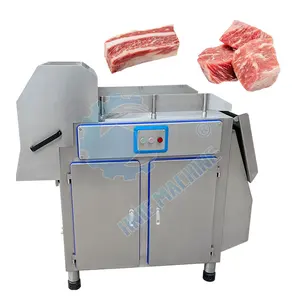 Big Frozen Chicken Steak Brust Fleisch Würfel Würfel Dicer Gebraucht Frozen Meat Cut Machine Preis und Indien