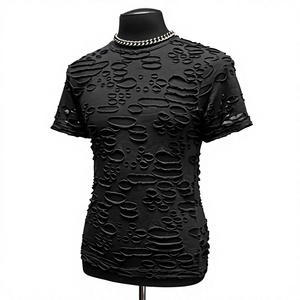 T-shirt en coton biologique unisexe décontracté à manches courtes, vêtements personnalisés en gros - Product Image 1