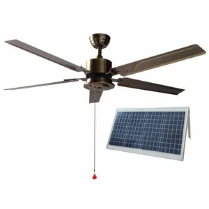 Outdoor low voltage 12v 24v Solar DC ceiling fan 40w for patio & porches