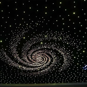 Panneau de plafond lumineux à fibres optiques LED ciel étoilé haute densité personnalisé, panneaux acoustiques en fibre de polyester - Product Image 1