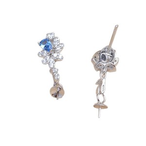 Anillo de Plata S925 con Acabado Cepillado, Soporte para Perlas de 16-16.2mm, Accesorio para Joyería DIY, Juego Mabuto JG6092 - Product Image 5