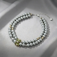 Nouveaux cadeaux pour chiots, collier de mariage fantaisie pour chat, collier de luxe en perles et cristaux, parfait pour les séances photo, les mariages, les anniversaires