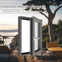 Fenêtre à battant moderne en alliage d'aluminium ZCSUNG, double vitrage en verre trempé, coupe-vent, ouverture à bascule pour cuisine, villa, salle de bain
