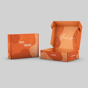 ECO friendly mailer color small packaging folding box Custom logo carton printed recyclable gift paper boxes packaging