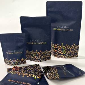 Confezione per Edibili da Dispensario da 14 Grammi, Imballaggio Classico per Varietà di Cannabis, Sacchetti Mylar Personalizzati, Buste Ermetiche con Chiusura a Prova di Bambino - Product Image 2