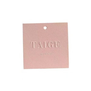 Sang trọng tùy chỉnh in logo Swing thẻ cho hàng may mặc túi đồ trang sức giày-sinh thái thân thiện giấy treo thẻ dập nổi/Debossed kết thúc - Product Image 4