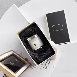 شعار حسب الطلب شمع صويا طقم هدية شمع معطر زيت عطري فاخر فواحة قصب مع صندوق تعبئة - Product Image 5