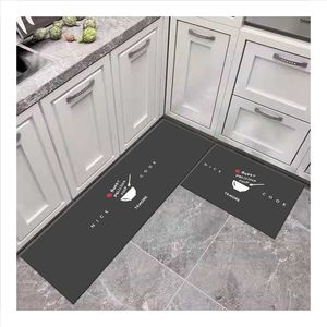 Juego de alfombrillas antideslizantes de cocina con diseño de rompecabezas moderno, alfombrilla de pie lavable tejida de PVC y poliéster acolchada para uso en baño y oficina - Product Image 4