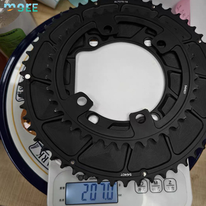Plato de Cadena SeeMore Alu de Doble Velocidad para Bicicleta de Montañ<span class=keywords><strong>a</strong></span> y Carretera, 110 <span class=keywords><strong>BCD</strong></span>, 50/34T, 52/36T, 53/39T, 54/40T - Product Image 2