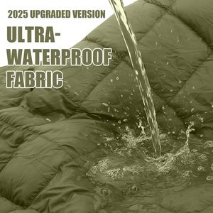 Coperta da Campeggio con Cappuccio Migliorata, Impermeabile, Imbottita 650 Fill, Poncho Coperta 196 x 127 cm, <span class=keywords><strong>Sacco</strong></span> <span class=keywords><strong>a</strong></span> <span class=keywords><strong>Pelo</strong></span> Indossabile e Ripiegabile - Product Image 4