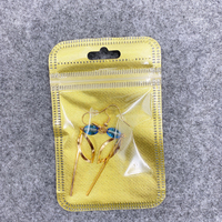 Mini pochette personnalisée avec logo, sacs en plastique polyéthylène de toutes les couleurs, petits sacs à fermeture éclair, sacs d'emballage transparents pour l'art des ongles