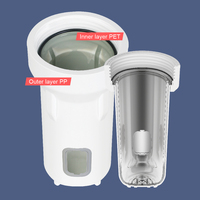 NW-BR10F-D Purificateur d'eau domestique manuel de qualité supérieure, système d'osmose inverse, matériau plastique, débit de 75 GPD, 3 étapes