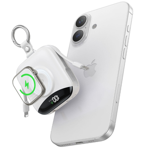 Chargeur portable de poche 10000mAh 22.5W à charge rapide avec câbles intégrés et écran LED <span class=keywords><strong>pour</strong></span> téléphone et montre (banque d'alimentation) - Product Image 1