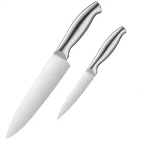 Çok amaçlı 2 parça chef bıçak seti 3CR13 paslanmaz çelik malzeme aile için bıçaklar