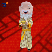 QUTENG Nouvelle Arrivée Certifié CE Haute Qualité Promotionnel Costume de Fête Dieu de la Richesse Dieu de la Fortune Caishen Costume de Mascotte