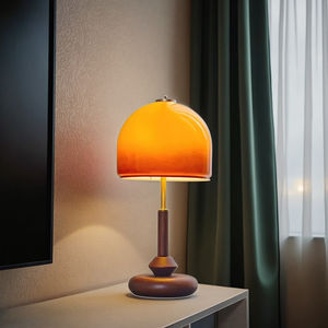 Mesita de noche de madera maciza Bauhaus Retro moderna, estudio Simple de cristal, ambiente decorativo, estilo antiguo de setas de Shanghai para DC - Product Image 5