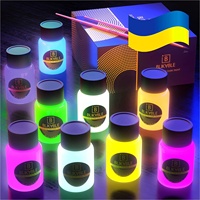 Peinture acrylique réfléchissante Glow in the Dark pour une utilisation extérieure et intérieure sur toile, murs et ornement-Phosphoresc