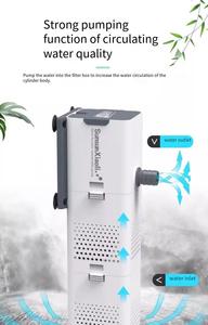 Filtre d'aquarium Cycle de générateur d'oxygène Pompe à eau intégrée Purification de l'eau et enrichissement en oxygène Muet trois en un - Product Image 6