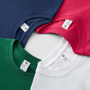 Camiseta Casual de Cuello Redondo para Hombre, 100% Algodón, Jersey Sólido, Ligera y Suave, Suministro de Fábrica al por Mayor - Product Image 3