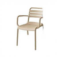 Chaises de salle à manger modernes minimalistes évidées, en plastique épaissi, empilables, pour usage commercial et extérieur, vente en gros