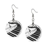 Boucles d'oreilles pendantes en bois avec notes de piano, bijoux fantaisie OEM ODM, cadeau pour femme