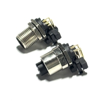 Conector NMEA 2000 IP67 de ángulo recto N2K de 5 pines con codificación A, receptáculo de montaje en PCB para sensor