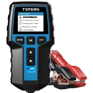 TOPDON BT200 베스트 셀러 자동 Lcd 디스플레이 200Ah 젤 배터리 테스터 12V 자동차 디지털 Dc 24V 배터리 테스터 자동차