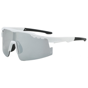 Lunettes de soleil polarisées pour le cyclisme, verre monobloc, protection contre le vent et les UV, lunettes de sport - Product Image 1