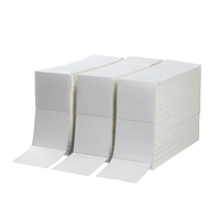 Étiquettes thermiques adhésives imperméables en accordéon pour les bons de livraison et les étiquettes d'emballage