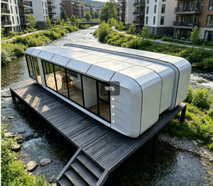 Maison préfabriquée APPLE CABIN et maison conteneur pour appartement en bord de mer, <span class=keywords><strong>studio</strong></span> en bord de rivière et usage de bureau - Product Image 1