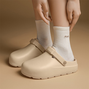 Sandalias de Plataforma de Verano para Mujer, Suela de EVA, Transpirables, para Playa y Camping, Tallas 36-41, Color Caqui y Negro - Product Image 1