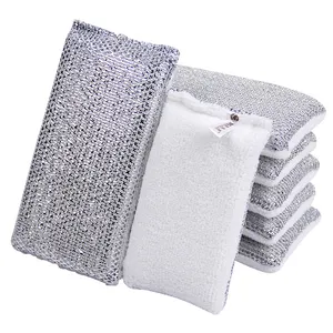 Cleaner Multi Purpose Silver Kitchen Wholesale Cleaning Dishes Sponges Scrubber Wash King Scrubbing King Scouring Pad
