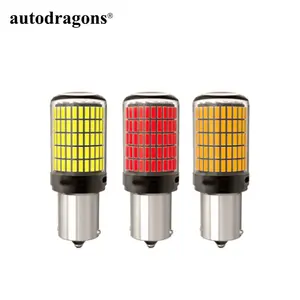 Autodragons 22W 3600LM buona vendita lampadina led ambra indicatori di direzione 1156 lampadine a led ba15s p21w 4014 150smd led 7443 canbus