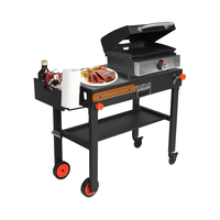 Chariot de gril pliant extérieur portable avec support de 17 \ "22 \" pour accessoires de barbecue Blackstone Griddle