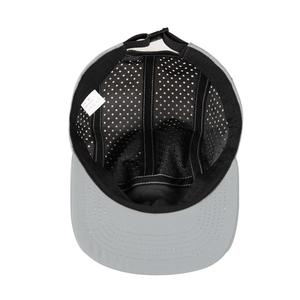 Casquette de course en nylon à 5 panneaux personnalisée, visière flexible, séchage rapide, découpe laser, trous perforés, casquette de sport en maille, casquette de camping - Product Image 4