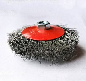Stainless Steel <b>Wire</b> <b>Brush</b> Bevel Polishing Wheel Rust Remover <b>Brushes</b> for Angle Grinder Electric Drill Thread - Product Image 3