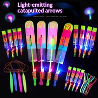 Slingshot LED Yuglow à lumière bleue, flèche volante, s'illumine dans le noir, bande élastique en caoutchouc, catapulte, jouet de jeu volant pour enfants en plein air