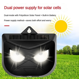 Repellente Solare Impermeabile per Animali a Forma di Gufo con Luce Infrarossi e Flash Bianco - Funzionamento Notturno Automatico per Ratti, Gatti, Cani - Product Image 3