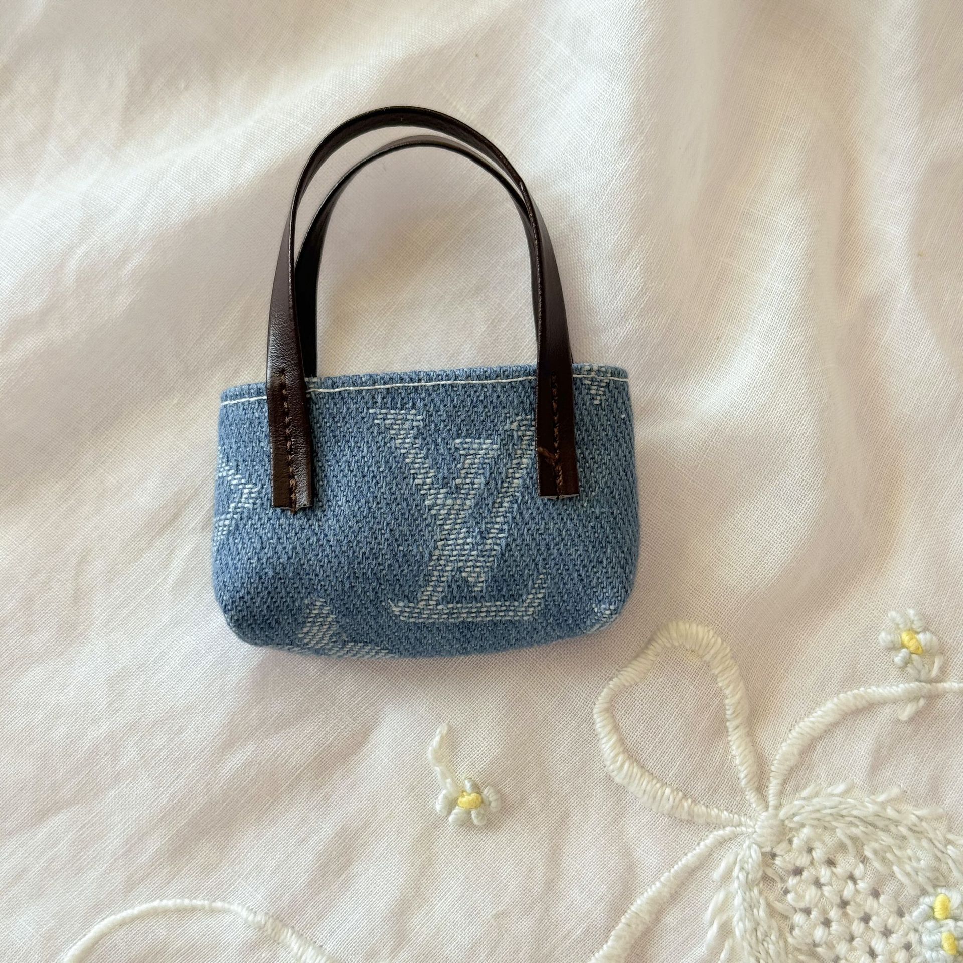Sac à main LV de grande marque (bleu clair) - Applicable de 10 à 17 cm