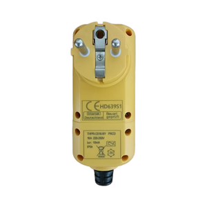 Enchufe GFCI Portátil PRCD 16A 220-250V 10mA IP66 BG&CE, RCD para Herramientas Eléctricas Industriales, Sudáfrica, 2 Pines, Plástico, Hospitales - Product Image 1