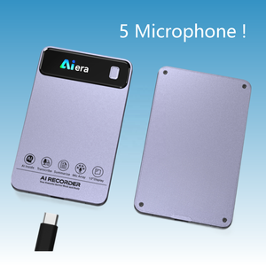 Grabadora <span class=keywords><strong>de</strong></span> Voz Digital Inteligente, Súper Delgada, con IA, Transcripción, Resumen, Mapas Mentales, MP3/WAV, Magnética, Nueva, con Suscripción Gratuita - Product Image 2