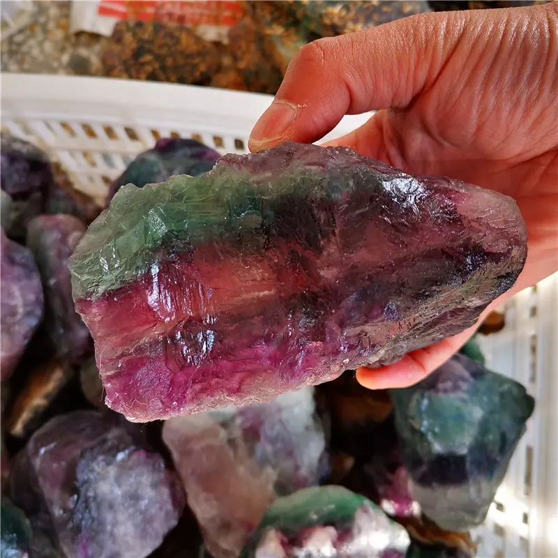 Fluorite Vert naturel Minerai Brut Pierre Rugueuse Spécimen Minéral Fluorite Dégringolé Pierre Brute Prix