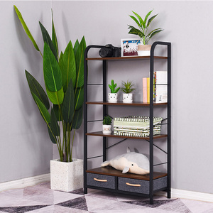 Scaffale per libri multifunzionale in rete metallica a <span class=keywords><strong>4</strong></span> livelli scaffale per soggiorno casa - Product Image 5