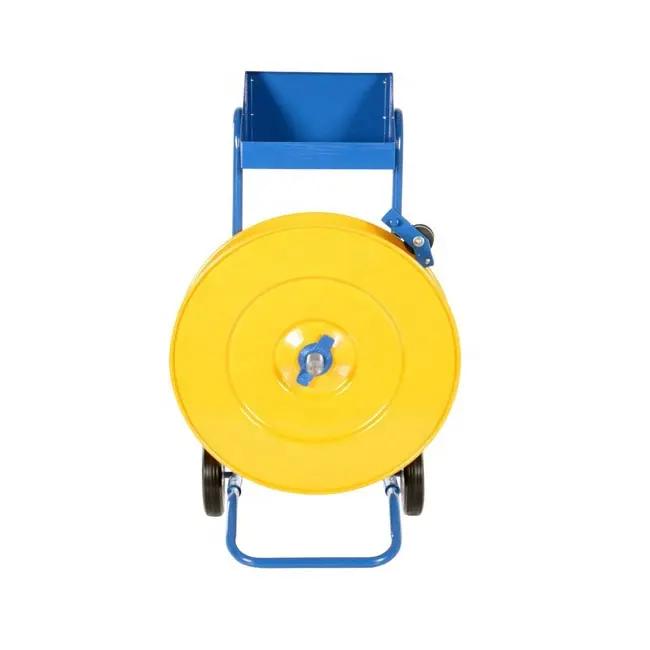 Plastic Strap Dispenser Steel Strapping Tool Hand Dispenser Solid Wheel Cart Movable Strapping Trolley