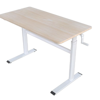 Meilleures ventes - Bureau d'étude multifonction H2 - Design moderne - Bureau de travail réglable en hauteur manuellement - Table d'étude pour étudiants